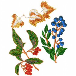 Berries Embroidery Design 5